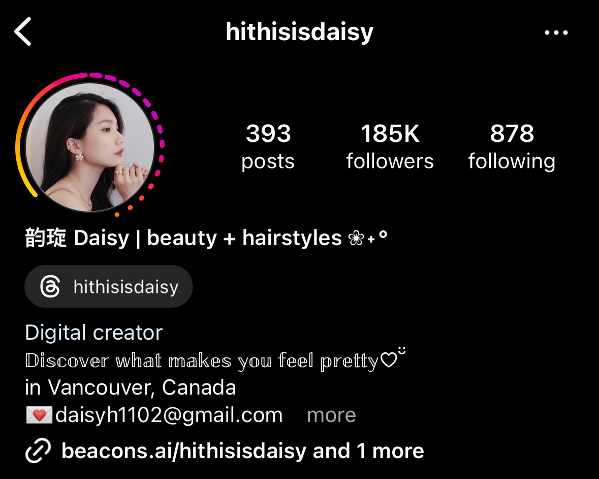 Instagram font example 2